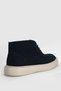 Derek Men's Leather Sneaker Shoes Navy Blue - 3
