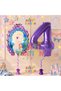 Frozen Balloon 4 Year Old Birthday Set Frozen Elsa Concept Balloon and Purple Number Balloon Birthday Set