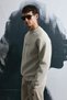 Dark Men's Sweatshirt Ecru - 5