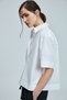 Fama Women's Cotton Shirt Ecru - 3