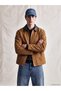 Shining Store's Glittering Choices Comfortable Fit Contrast Collar Men's Gabardine Coat - 2