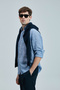 Alfred Men's Linen Cotton Shirt Regular Fit Blue - 5