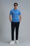 Laon Smart Men's Polo T-Shirt Slim Fit Light Blue - 2