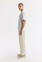 Men's White Apaj Collar 100% Cotton Jacquard Short Sleeve Comfort Fit Shirt A51Y2086 - 3