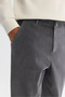 Men's Petrol Blue Classic Waist Thick Corduroy Chino Relaxed Fit Trousers A42Y3017 - 5