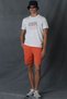 Zegler Sports Men's Chino Shorts Slim Fit Orange