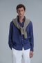 Pitaya Men's Linen Shirt Comfort Fit Cobalt Blue - 3