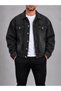 Men's Black Oversize Denim Jeans Jacket
