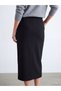 Quality Pieces from Çelebi Store Zipper Slit Midi Skirt - 5