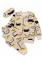 Brushed Inside Milk Coffee Road Car Patterned Long Sleeve Pajama Set for Boys - 2