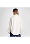 Classic Women's Oversize Fit Cream Shirt - 3