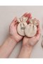 4 Layer Muslin Newborn Baby Gloves 3 Pairs 6 Pieces Ecru Cotton - 2
