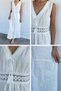 Embroidered Low-Waist Dress - 5