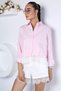 Women's Elegant Lace Detailed Striped Shirt - 3