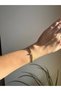 Gold Color Zircon Stone Geometric Women's Bracelet - Marquise Middle Stone - 4