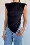 Women's Shoulder Pad Blouse - 2