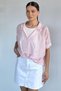 Women's Crop Athlete-Style Patterned Blouse