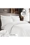 Double Elastic Sheet Hotel Type 93 Wire 100% Cotton Striped Duvet Cover Set White 160