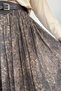 Perry Elastic Waist Pleated Patterned Hijab Skirt - 4