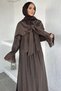 Lined Cape Blouse Skirt Hijab Double Set - 3