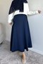 Kiloş Scuba Hijab Skirt with Waist Tie Detail