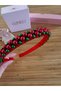 Festive Christmas Wreath with Bell and Ball Decorations - Red