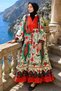 Women's Front Button Detailed Patterned Hijab Dress