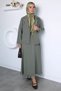 Women's lace embroidered elastic waist skirt and jacket modern two-piece set