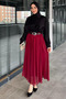 Belted Hijab Chiffon Skirt