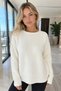 Gülseli Women's Knit Sweater with Lace Detail on the Back - 2