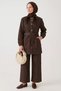 Gülseli Long Collared Denim Tunic Pants Hijab Double Set - 2