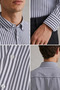 Men's Striped Long Sleeve Shirt - 5