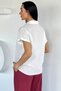 Women's Bead Embroidered Short Sleeve Shirt - 5