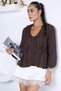 V-Neck Ruffle Blouse - 2