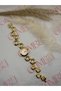 Geometric Wicker Cord Women's Wristwatch - Gold Color - Pink Dial - 5