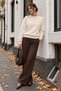 Heart Embroidered Three-Thread Embroidered Women's Sweatshirt - 7