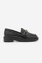 Women's Loafer Moccasin Buckle Stoned Classic Casual Shoes Egano Black - 3