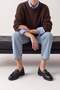 Women's Loafer Moccasin Buckle Stoned Classic Casual Shoes Egano Black - 4
