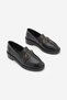 Women's Loafer Moccasin Buckle Stoned Classic Casual Shoes Egano Black - 5