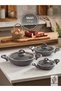 |   Galaxy Granite Omelet Set |   Deep Form |   Durable Granite Coating | Non-Stick |   18Cm-20Cm-22Cm I