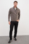 Half Zippered Stand Collar Fleece Sweatshirt - 5