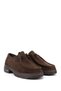 Women's Brown Suede Lace-Up Genuine Leather Comfort Shoes - 5