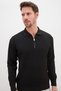 Half Zip Polo Neck Knitwear Sweater - 7