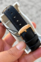 Exclusive Black Leather Cord Steel Case Men's Wrist Watch 3 Atm Sddk063 - 5