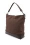 Women's Brown Suede Brown Long Strap Hand and Shoulder Bag - 4