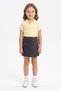 Basic Girl's Shorts Skirt with Elastic Waist - 2