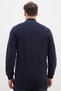 Ribbed Collar Zippered Regular Fit Jacket - 8