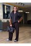Women's Brown Garnished Tracksuit Set - 2