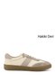 Women's Beige Lace-Up Genuine Leather Sneaker