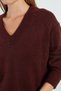 basic Pulover casual cu decolteu în V - 4